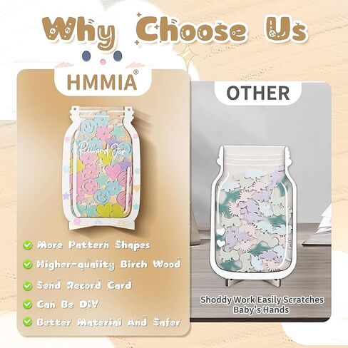 جرة مكافأة مغناطيسية شخصية ، جرة مبتسم مع ملصقات رسائل ملونة ، مثالية لنظام المكافآت الفصول الدراسية ، مخطط روتيني المنزل ، التدريب الإيجابي للسلوك (42 ٪ سمسم) in Kuwait