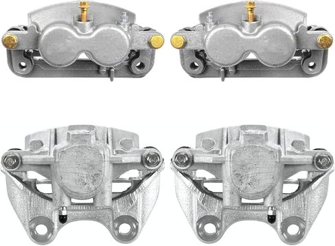 AutoShack Front and Rear Brake Calipers Set of 4 Assembly with Bracket Replacement for Chevrolet Silverado 1500 Tahoe Suburban 1500 GMC Sierra 1500 Yukon V8 Driver and Passenger Side Kit BC40084 in Saudi Arabia