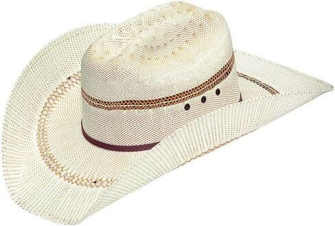 ARIAT Unisex Adult Bangora Two-Tone Double Straw Hat, Tan, 7-1/8 in Saudi Arabia