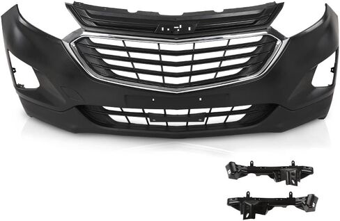 G-PLUS Front Bumper Cover Upper Lower Assembly Kit Compatible with Chevy Equinox 2018-2021(submodel:LS,L,LT,Premier) 84150736, 84150754, 84150755 in Saudi Arabia
