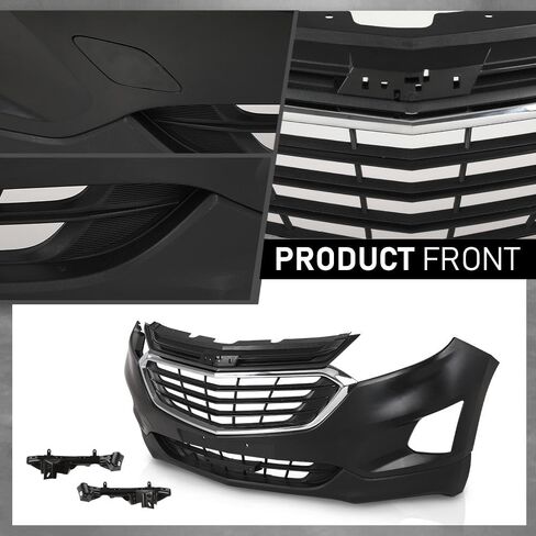 G-PLUS Front Bumper Cover Upper Lower Assembly Kit Compatible with Chevy Equinox 2018-2021(submodel:LS,L,LT,Premier) 84150736, 84150754, 84150755 in Saudi Arabia
