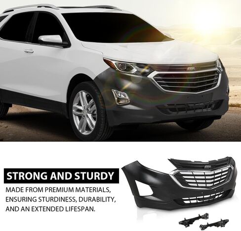 G-PLUS Front Bumper Cover Upper Lower Assembly Kit Compatible with Chevy Equinox 2018-2021(submodel:LS,L,LT,Premier) 84150736, 84150754, 84150755 in Saudi Arabia