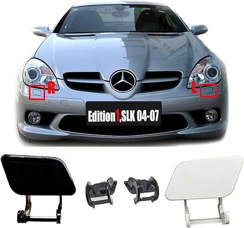 غطاء غسالة المصابيح الأمامية لـ 04-07 Mercedes-Benz W171 R171 Fit SLK200 SLK250 SLK280 SLK300 SLK350 SLK55 2004 2005 2006 2007 in Kuwait