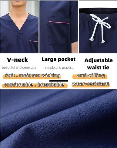 Scrubs for Women and Men Unisex set(Top+Jogger Pants) in Saudi Arabia