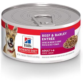 Hill's Science Diet Adult 1-6, Adult 1-6 Premium Nutrition, Wet Dog Food, Beef & Vegetables Stew, 12.8 oz Can, Case of 12 in Kuwait