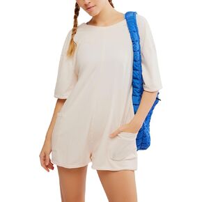 Free People Women's Hot Shot Tee Romper Coddy, Electric Shock in Kuwait