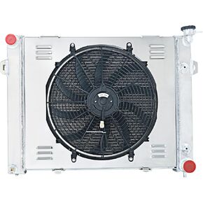 ALLOYWORKS 3 Row All Aluminum Radiator + Shroud Fan + Relay For 1993-1997 Jep Grand Cherokee/Grand Wagoneer 5.2L V8 Engine in Saudi Arabia