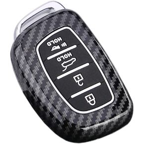 ABS ABS Carbon Pattern Pattern Pattern Cover مع أزرار السيليكون تناسب 2015 Hyundai Sonata Tucson Elantra Santa Fe in Kuwait