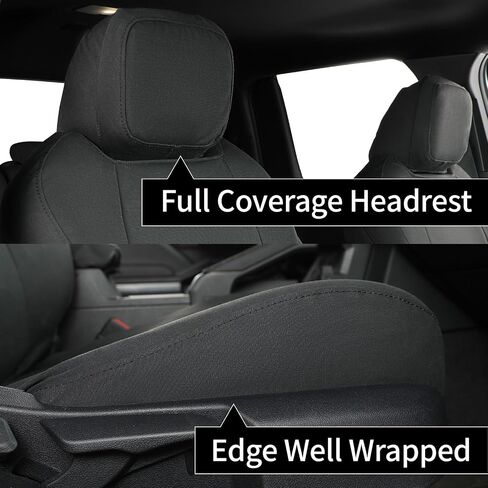 Custom Fit Tacoma Camo Seat Covers for Select Toyota Tacoma (Petrol) 2024 2025 Double cab SR,SR5,TRD Sport,TRD Off-Road,Limited Camouflage Seat Covers - Canvas Full Set (Reed Camouflage) in Saudi Arabia