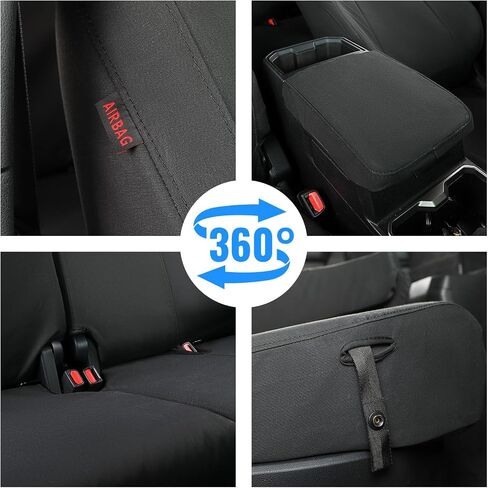 Custom Fit Tacoma Camo Seat Covers for Select Toyota Tacoma (Petrol) 2024 2025 Double cab SR,SR5,TRD Sport,TRD Off-Road,Limited Camouflage Seat Covers - Canvas Full Set (Reed Camouflage) in Saudi Arabia