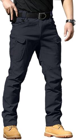 Tactical Cargo Pants for Men Outdoor Waterproof Quick Dry Hiking Pant Baggy Stretch Ripstop Work Multi Pocket Trousers in Saudi Arabia