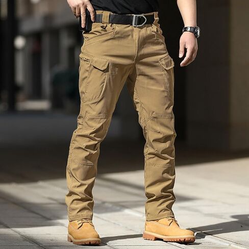 Tactical Cargo Pants for Men Outdoor Waterproof Quick Dry Hiking Pant Baggy Stretch Ripstop Work Multi Pocket Trousers in Saudi Arabia