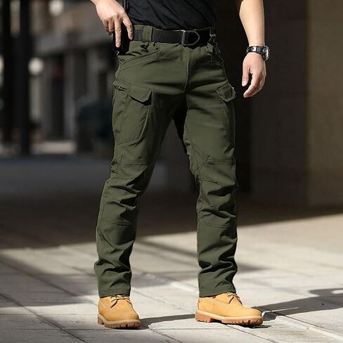 Tactical Cargo Pants for Men Outdoor Waterproof Quick Dry Hiking Pant Baggy Stretch Ripstop Work Multi Pocket Trousers in Saudi Arabia