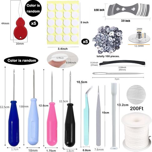 13PCS Mold Punch Needle with Hook & Eye,Candle Wick Inserting Tool for Molds Large-Eye Needle for Candle Silicone Molds,Candle Wick Roll 200 Ft 24 Wick Spool(2 Style),Threader,Candle Wick Holders in Saudi Arabia