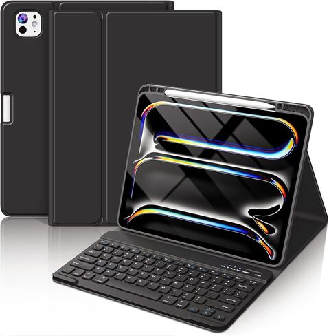 FUWANG for iPad Pro 13 inch Case with Keyboard (M5/M4) 2025/2024, Green in Saudi Arabia
