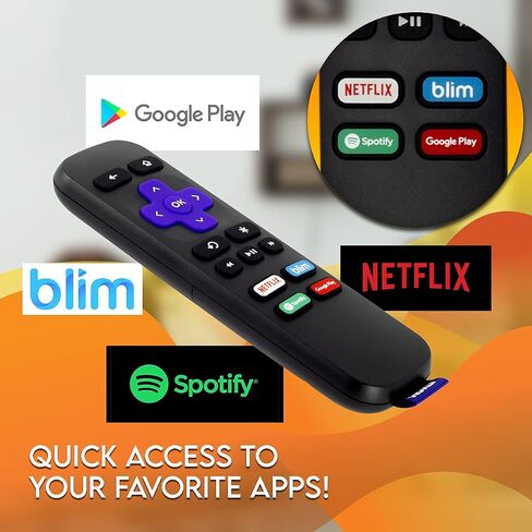 New Roku Remote for Roku Streaming Boxes Compatible with: Roku LT Roku HD XD XDS Roku N1 Roku 1 Roku 2 (RC112) in Saudi Arabia