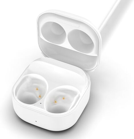 Wireless Charging Case Compatible for Samsung Galaxy Buds Fan Edition(FE) SM-R400, Charger Cradle Station Box with Type-C USB Cable for Samsung Galaxy Buds FE Earbuds (Black) in Saudi Arabia