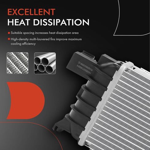A-Premium Engine Coolant Radiator Assembly Compatible with Audi Q5 2013-2017, A6 Quattro 2016-2018, A7 Quattro 2016-2018, S4 2013-2016, S5 2013-2017, S6 2013-2018, S7 2013-2018, SQ5 2014-2017 in Saudi Arabia
