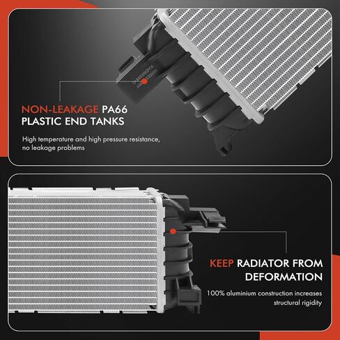 A-Premium Engine Coolant Radiator Assembly Compatible with Audi Q5 2013-2017, A6 Quattro 2016-2018, A7 Quattro 2016-2018, S4 2013-2016, S5 2013-2017, S6 2013-2018, S7 2013-2018, SQ5 2014-2017 in Saudi Arabia