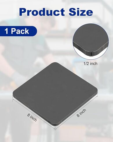 Rocaris 12 X 12 X 1/4 Inch A36 Steel Plate Hot Rolled, Steel Base Plate with 4 Holes Metal Square Plate for Construction Boards, Structure Support, Weldable Square and Industrial in Kuwait