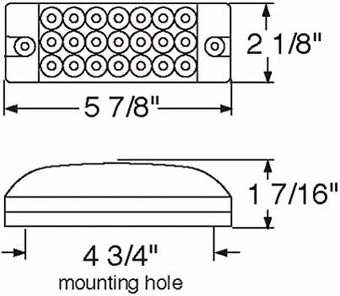 United Pacific Amber 21 LED 6" Truck Trailer Clearance Marker Light/Reflector Style Design in Saudi Arabia