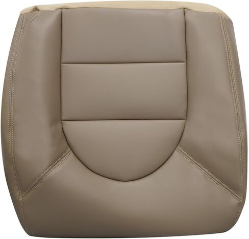 FZJDSD 4PCS Tan Driver & Passenger Side Bottom and Top Lean Back Replacement Leather Seat Covers Compatible with Ford F250 F350 F450 F550 Lariat 1999 2000 in Saudi Arabia