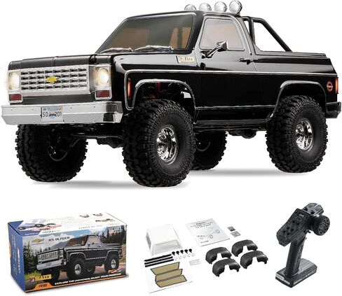 FCX10 FMS 1/10 K5 RC Crawler Chevy Blazer Officially Licensed, RC Pick Up Truck & SUV, 2.4GHZ 11CH Remote Control Car with Two-Speed Transmission for Adults (Orange) in Saudi Arabia