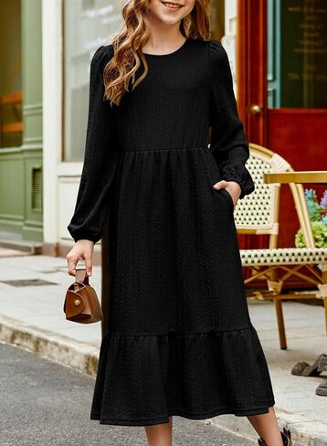 Blibean Girls 2025 فساتين طويلة الأكمام in Saudi Arabia