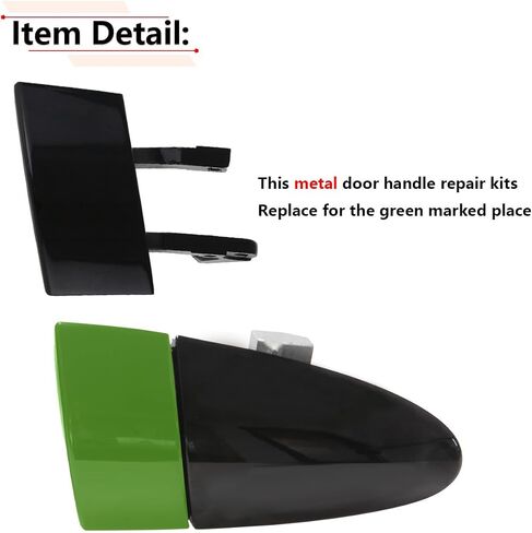 RLB-Hilon Metal Door Door Handle Meat Met Attives مع Honda CRZ CR-Z 2011 2013 2013 2015 العام 2015 ، اللون الأسود in Saudi Arabia