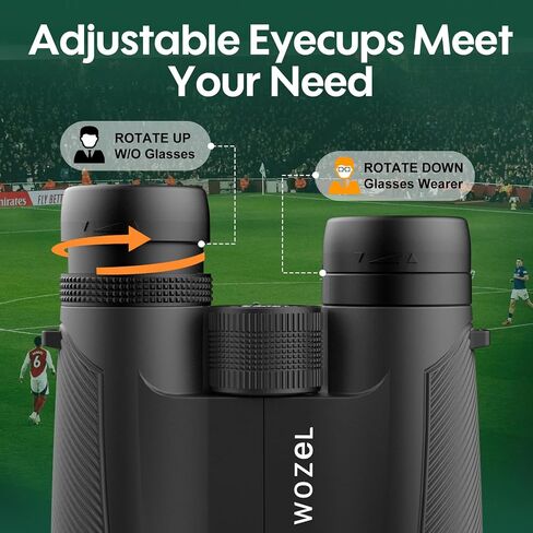 15X25 Small Binocular for Adults & Kids - High Powered Binoculars with Bright Light & Large Field of View - Compact Binoculars for Hunting, Bird Watching, Hiking, Outdoor Activities in Saudi Arabia
