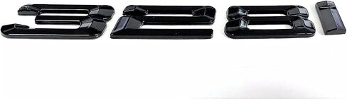 1pc 328i Number Letter Rear 3D Trunk Lid Car Badge Emblem Decal (Gloss Black) in Saudi Arabia