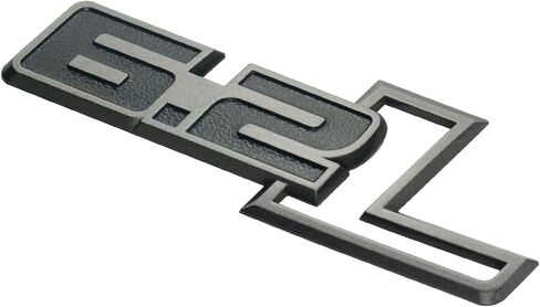 2 حزمة 6.2 لتر شعارات المحرك جانب الحاجز شارة 3D ملصقات الشارات الشحوم Nameplate تناسب 150 250 350 (Chrome Black) in Kuwait