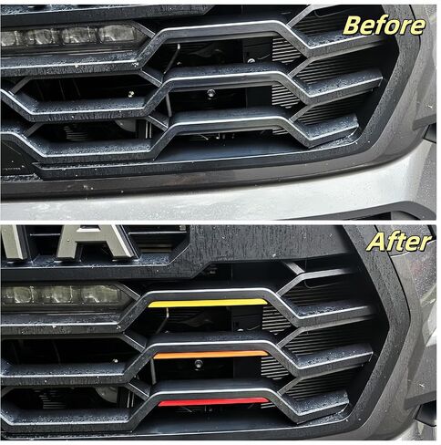 Retro 3 Color Front Grill Grille Grille Emblem Sticker متوافق مع 16-23 Toyota Tacoma Trd-Pro (Roy) in Kuwait