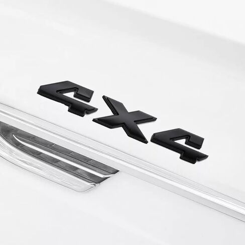 1x 4x4 4 × 4 شارة 3D الشعار شرس اللوحات لعام 2009-2018 1500 2500 3500 (Gloss Black) in Kuwait