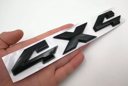 1x 4x4 4 × 4 شارة 3D الشعار شرس اللوحات لعام 2009-2018 1500 2500 3500 (Gloss Black) in Kuwait