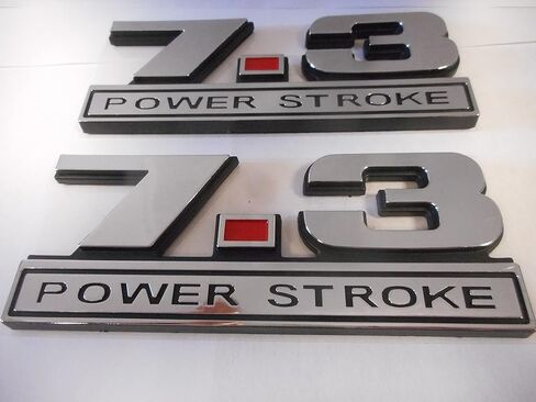 7.3 Power Stroke Emblems 5" X 2" Pair in Saudi Arabia