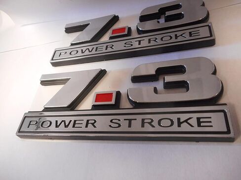 7.3 Power Stroke Emblems 5" X 2" Pair in Saudi Arabia