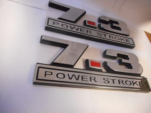 7.3 Power Stroke Emblems 5" X 2" Pair in Saudi Arabia