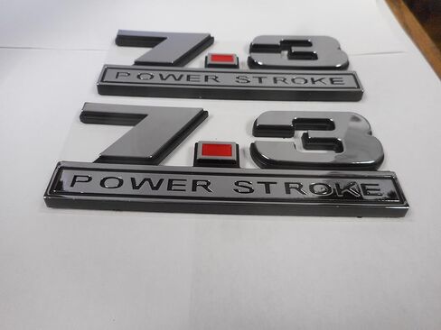 7.3 Power Stroke Emblems 5" X 2" Pair in Saudi Arabia