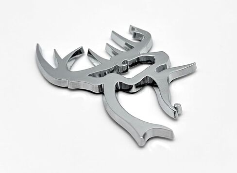 Elektroplate Officially Licensed Buck Commander Hunting All Metal Emblem for Cars, Trucks, and All Auto | Universal Fit at 3.5" x 2.3" | Weatherproof in Saudi Arabia
