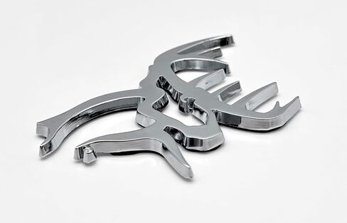 Elektroplate Officially Licensed Buck Commander Hunting All Metal Emblem for Cars, Trucks, and All Auto | Universal Fit at 3.5" x 2.3" | Weatherproof in Saudi Arabia
