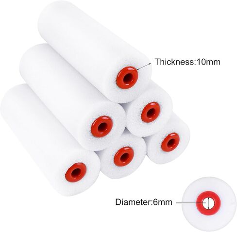 Roller Painting Sponge 15 Piece Set 1''x6 1.5''x4 2''x3 3''x2, Foam Roller for Painting Art & Craft, Soft & Disposable & Washable in Kuwait