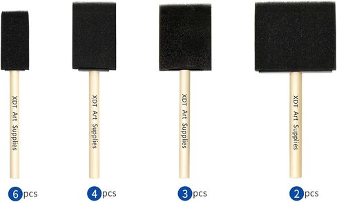 لوحة أسرة أسنية 15 قطعة مجموعة 1''x6 1.5'x4 2'x3 3'x2 ، أسطوانة الرغوة للفنون والحرفية ، ناعمة وقابلة للتصرف وقابلة للغسل in Kuwait