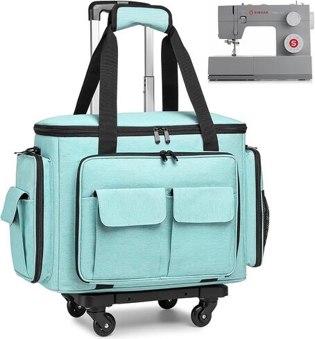 Sewing Machine Case with Wheels, Rolling Sewing Machine Tote Bag in Saudi Arabia
