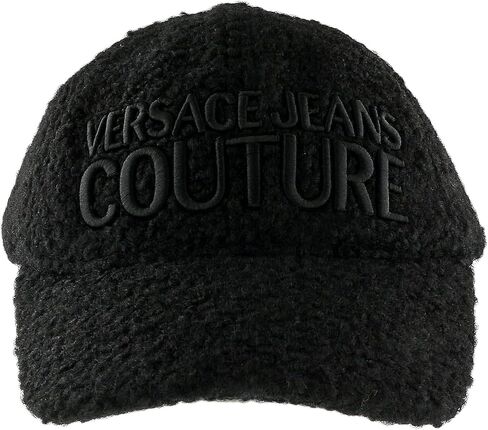 Versace Jeans Couture Black Signature Baseball Cap for Mens in Saudi Arabia