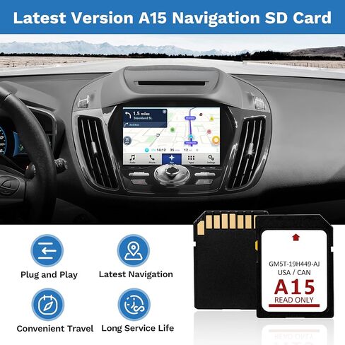 Latest Version Navigation SD Card Fits for Mazda 2014-2018 - 3, 2016-2024 - Mazda 6/CX-3/MX-5, 2016-2020 - CX-5/CX-9 Car GPS Navigation System for USA/Canada/Mexico in Saudi Arabia