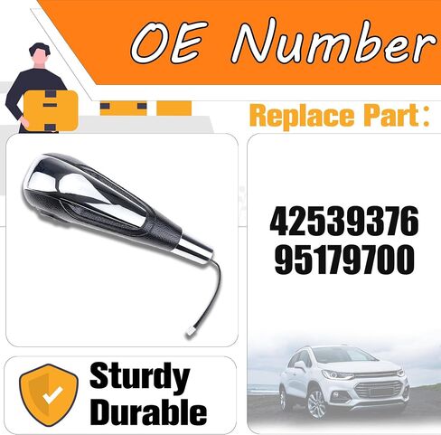 مقبض مقبض ترس النقل التلقائي (لون الكروم) متوافق مع Chevy Trax Sonic 2012-2017 استبدال# 42539376 95179700 in Saudi Arabia