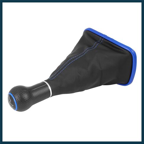 5 Speed 12mm Inner Hole Dia Gear Shift Knob Gaiter Boot Cover PVC Leather Blue for Volkswagen Mk4 Golf GTI R32 99-05 1J0711113EG Automotive Parts in Saudi Arabia