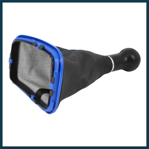 5 Speed 12mm Inner Hole Dia Gear Shift Knob Gaiter Boot Cover PVC Leather Blue for Volkswagen Mk4 Golf GTI R32 99-05 1J0711113EG Automotive Parts in Saudi Arabia