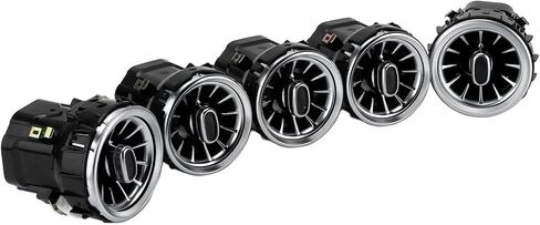ملحقات GLC X253 ، تنفيس الهواء التوربيني ، 5pcs 3 لون (أبيض ، برتقالي ، أزرق) توربيني توربيني هو استبدال طقم الضوء Ambient Light للبنز C GLC Class W205 x253 2015-2018 in Saudi Arabia